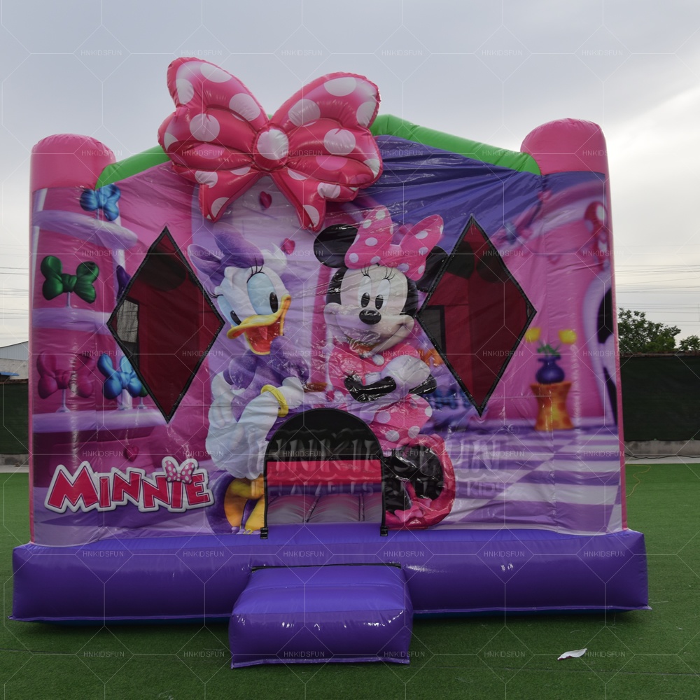 Wholesale Factory Bounce House Bouncy Castle Pink Mouse Bounce House for Kids