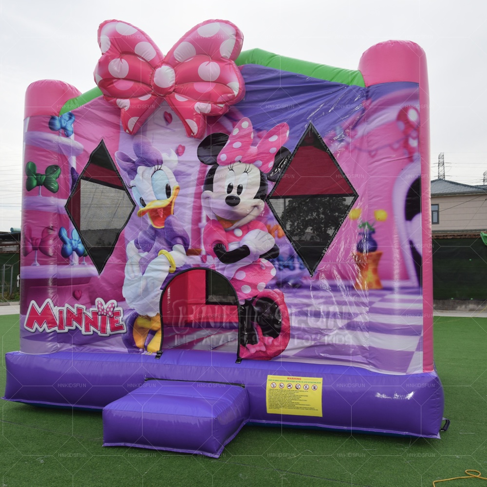 Wholesale Factory Bounce House Bouncy Castle Pink Mouse Bounce House for Kids