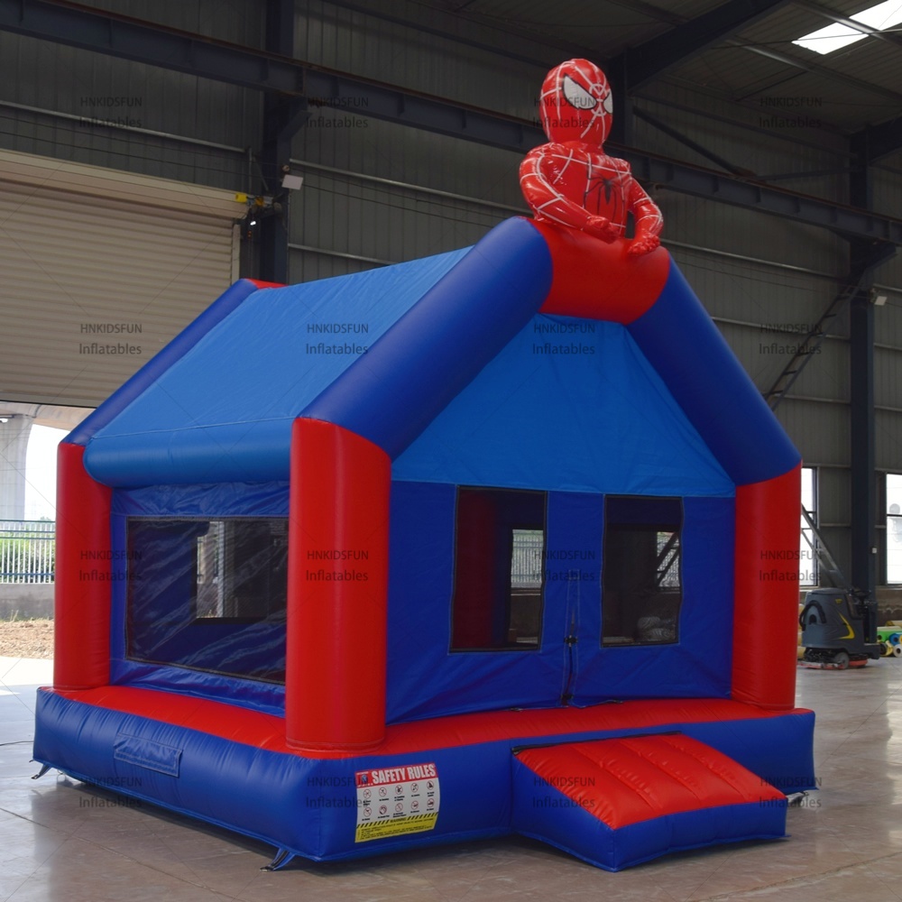 China New Arrival PVC Tarpaulin Jumping Castle Prices Trampolines Spiderman Inflatable Bouncer House Slide Moonwalk for Kids