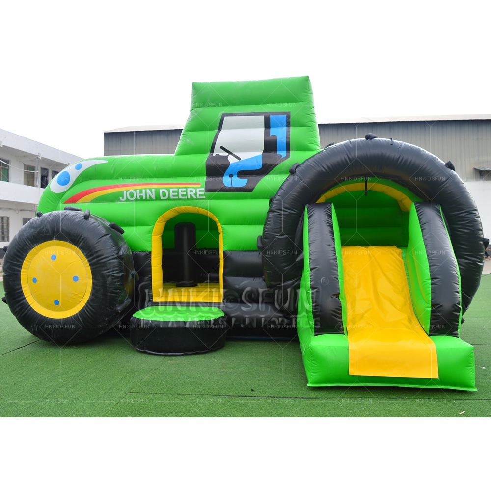 New Design Cheap Commercial Tractor Farm Theme Jump and Slide Inflatable Bouncy Castle Jumper Combo