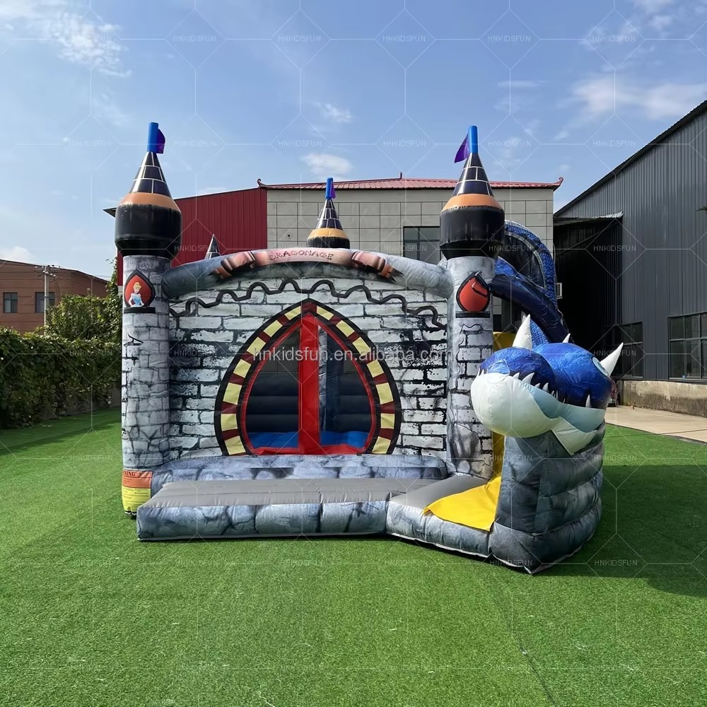Hot Sale Commercial Blow up Dragon Bouncy Castle Combo Custom Inflatable Jumper Bouncy