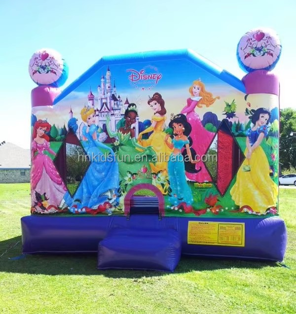 Large Princess Theme Inflatable Combo Bouncy Castle Kids Party Commercial PVC Jumping Bounce House Bouncer With Slide Combo