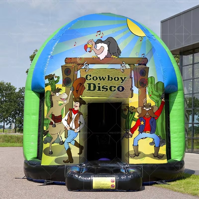 Colorful Party Rental Inflatable Dome Tent Disco Light Dancing Inflatable Bouncer