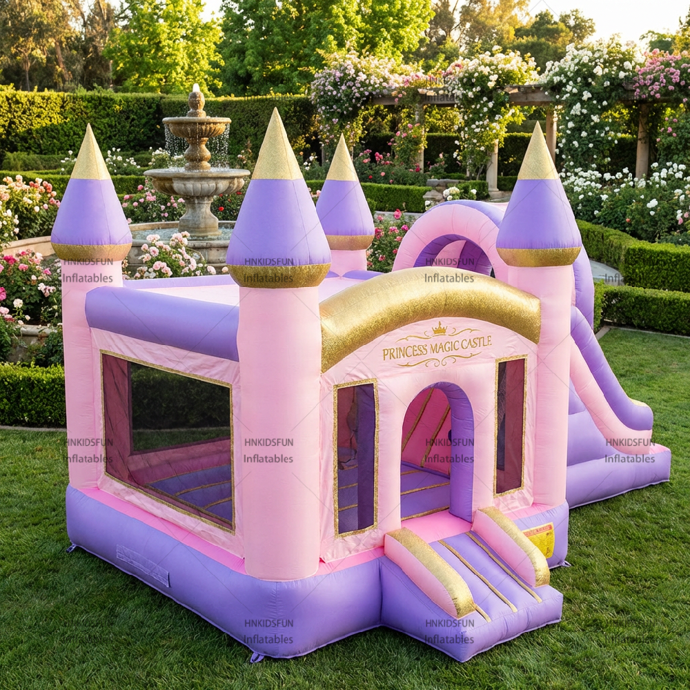 Commercial Bounce House Colorful Luxury Commercial Inflatable Bouncer House with Slide Indoor Outdoor Jumping Castle for Kids