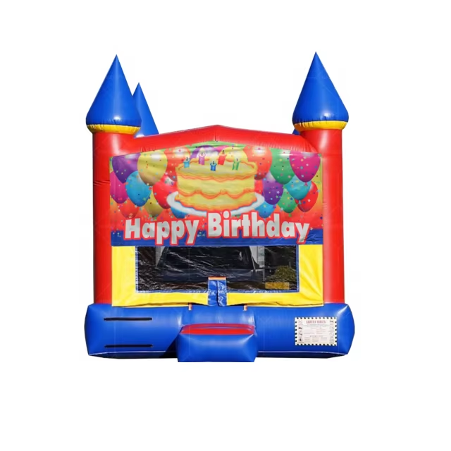 KFC102-Carnival Pvc Moon Walk Bouncy Castle Inflatable Bouncer Happy Birthday Jumping Castle Commercial Bounce House for Sale