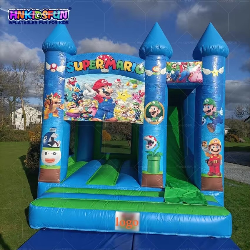 KFC106-Best Selling Inflatable Bouncer Combo Commercial Inflatable Moonwalk Bounce House With Slide