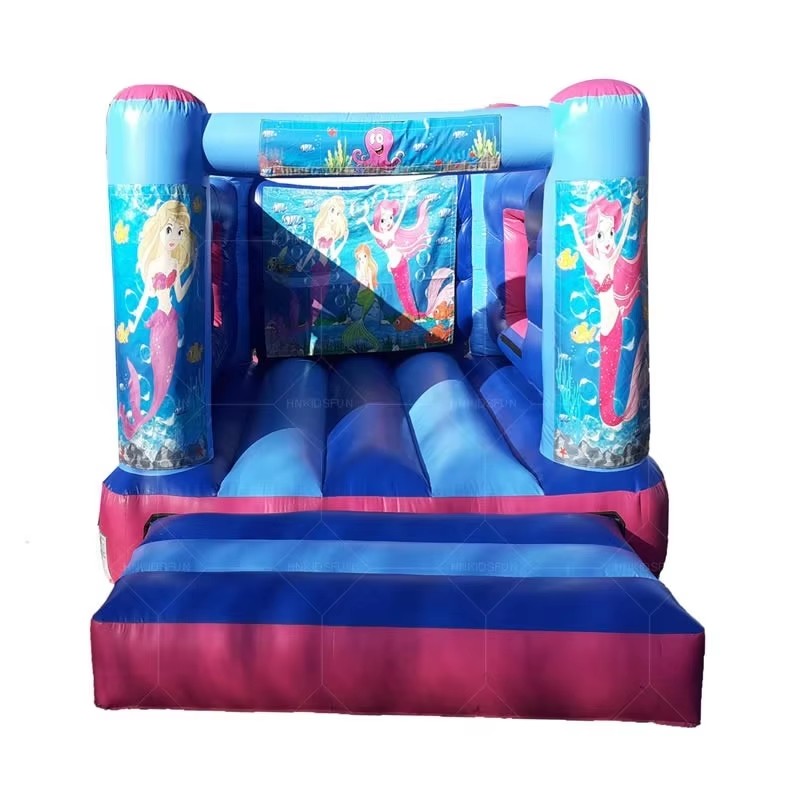 KFC107-Commercial Frozen Bounce House Inflatable Bouncy Castle for Kids Frozen Theme Inflatable Jump House for Rental Business