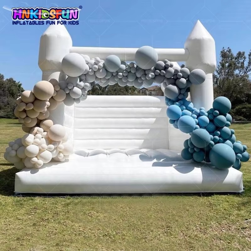 KFC110-Commercial Inflatable White Bounce House Kids Inflatable Party Jumping Castle Wedding Bouncer for Event