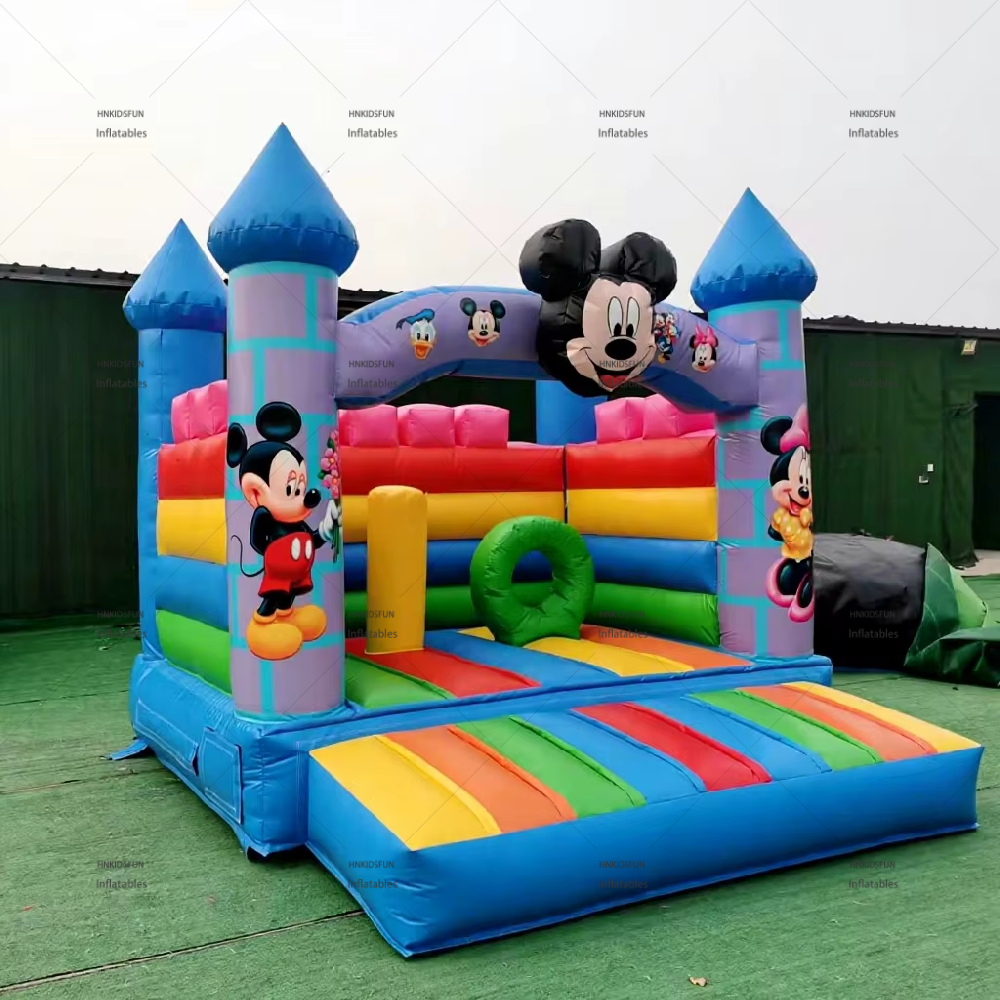 KFC116-Factory Wholesale Mouse Clubhouse Bounce House Inflatable Jumping Castle Bouncy Castle for Kids With Blower