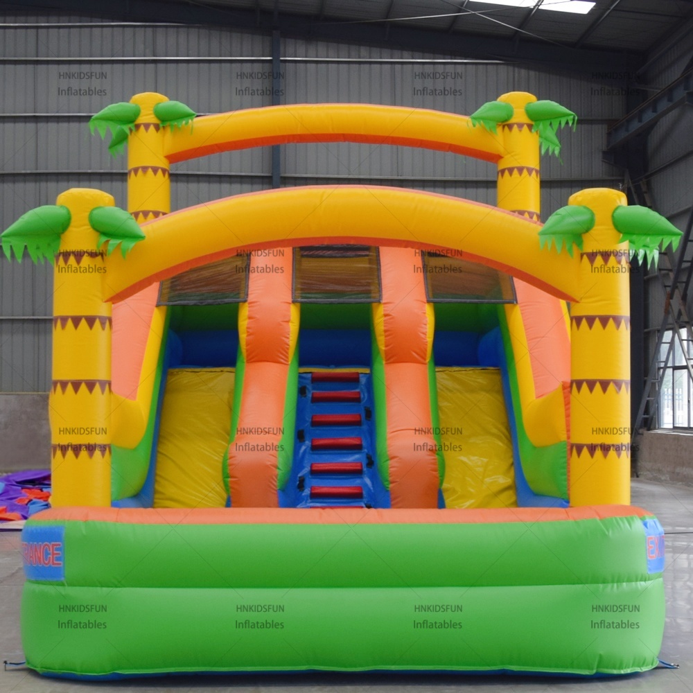 KFS148 Commercial PVC Outdoor Party Shopping Mall Business Inflatable Bouncy Jumping Castle Pirate Ship Slide Bounce House Kids