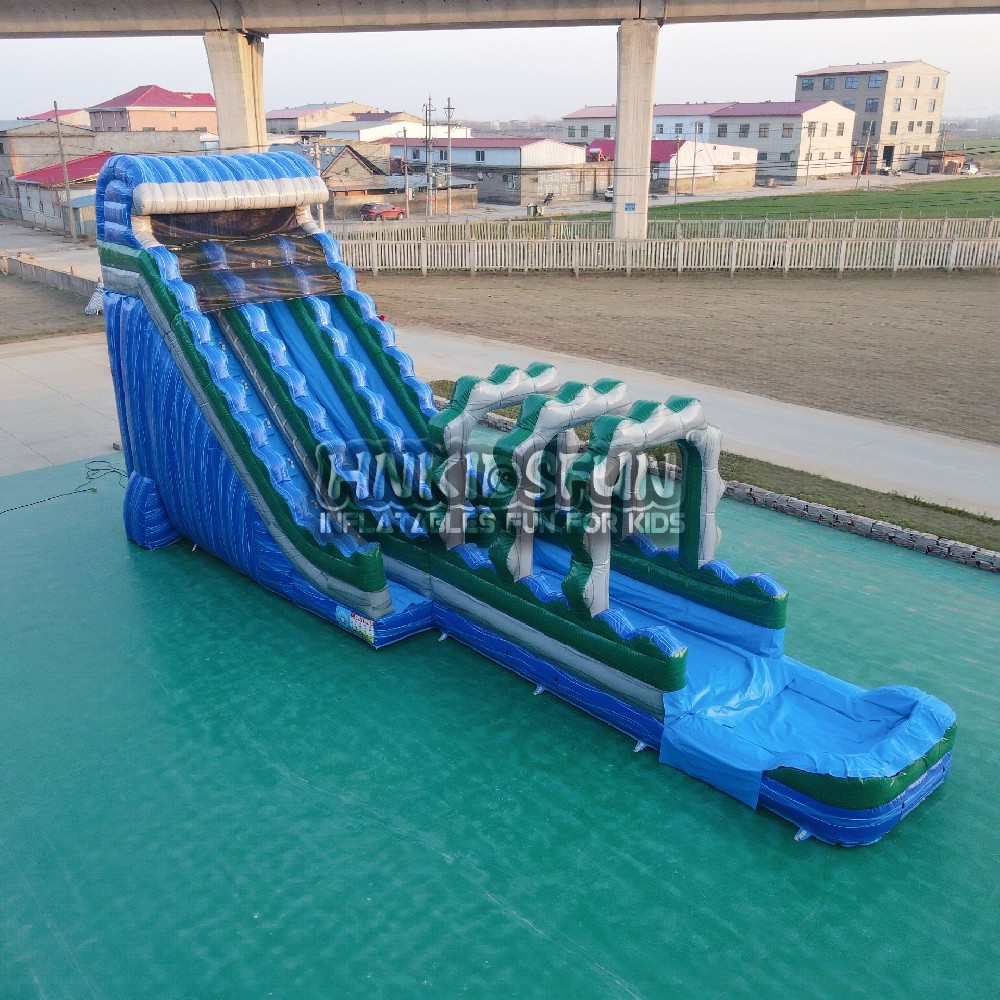 KFS151 Large Commercial Inflatable Water Slide for Kids Outdoor Water Park Carnival Party Multi Lane Sliding Water Fun Equipment