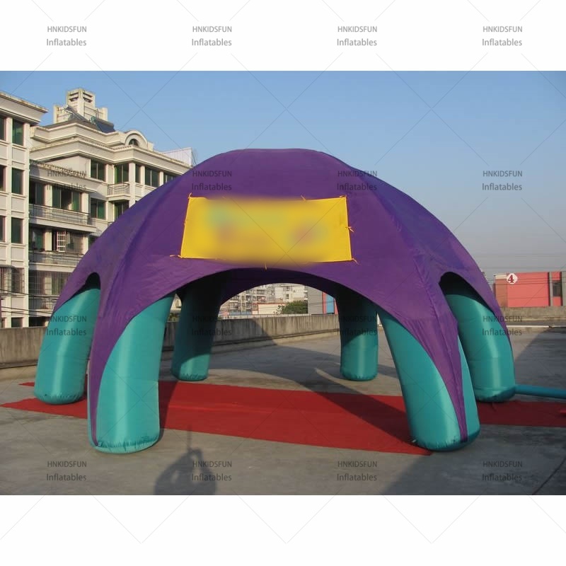KFT005 Large Custom Printed Inflatable Spider Tent, Multi Entrance Inflatable Spider Dome Canopy for Festival Booth, Pop-up Promotion