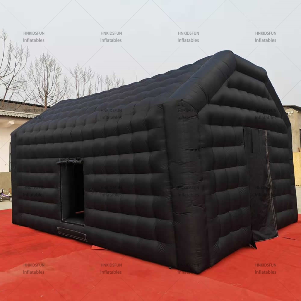 KFT009 Commercial Black Inflatable Night Club Tent, Waterproof PVC Inflatable Wedding Party House For Event Rental, Club Function & Private Party