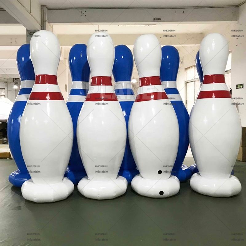 KFG320 Heavy Duty Giant Inflatable Bowling Pins Set, Outdoor Inflatable Human Bowling Game for Carnival & Event Rental Business