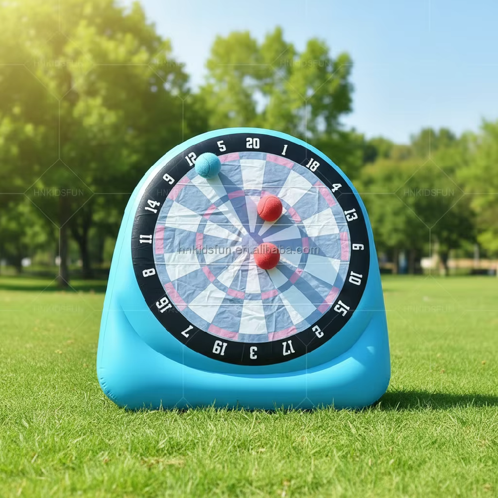 Portable Inflatable Soccer Target Football Shoot Inflatable Dartboard Kid Party Games for Activity