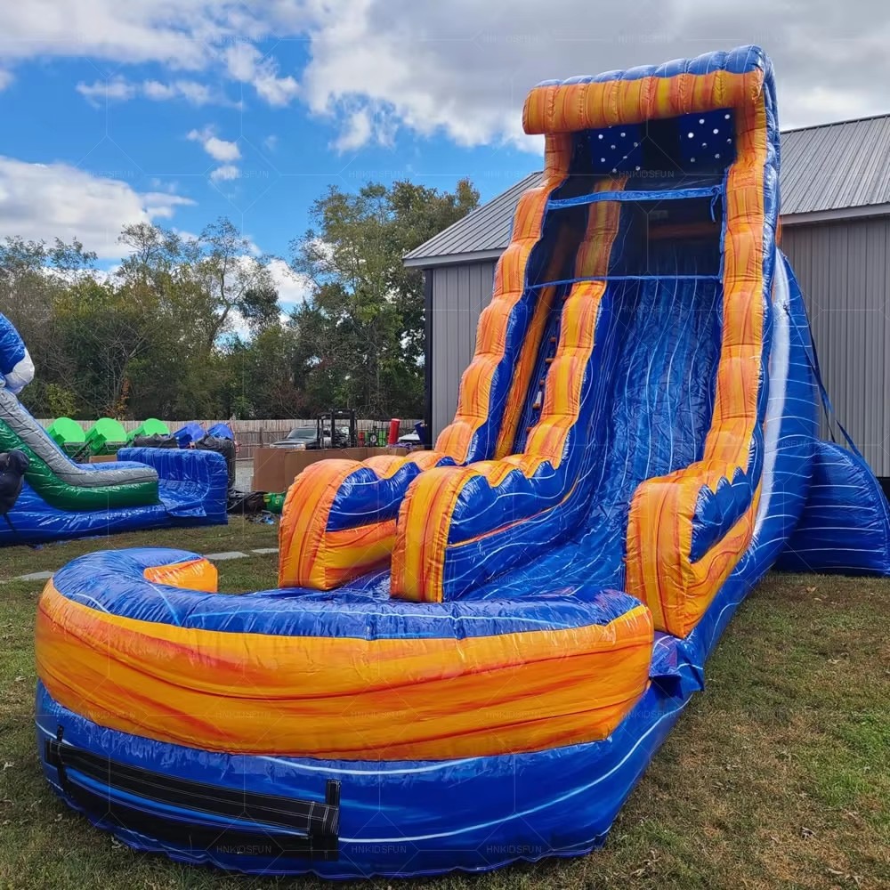 KFS062-Hot Attractive Inflatable Slide Outdoor Fun Bouncing Castle Party Rental Equipment Bounce House Water Slide for Sale