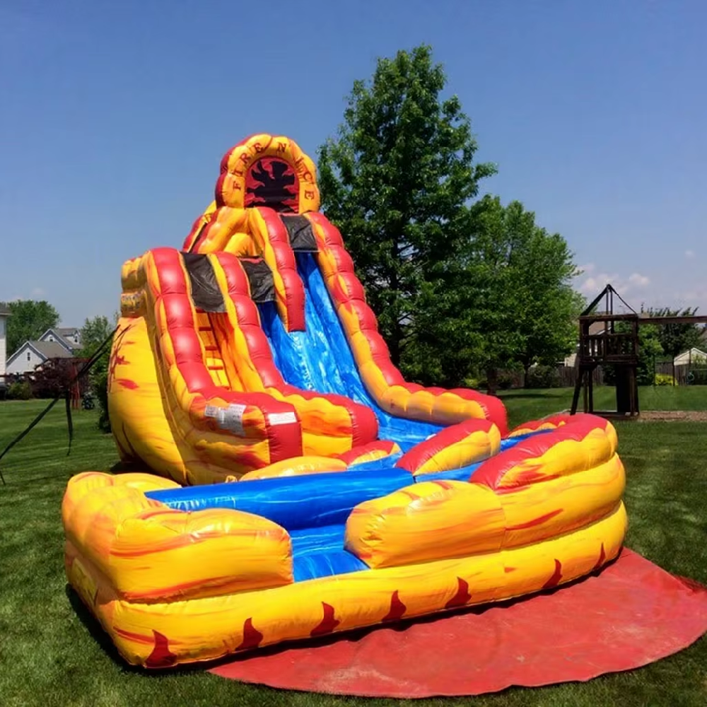 KFS083-Commercial Colorful Inflatable Water Slide Gonflable Outdoor for Kids Inflatable Water Amusement Facilities