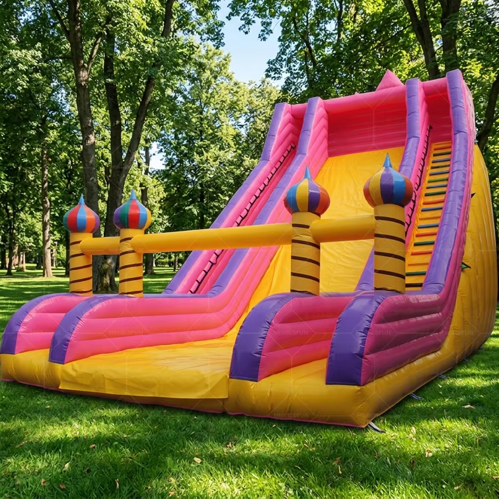 KFS086-Adults Kids Playground Themed Commercial PVC Inflatable Dry Slide for Trampoline Park & Garden Use Customizable Color/Size