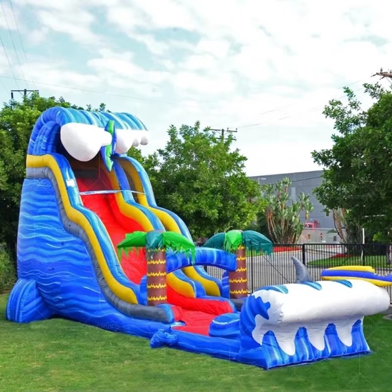 KFS091-Hot Sale Giant PVC Single Backyard lane Water Slide Inflatable Water Slide for Adult and Kids