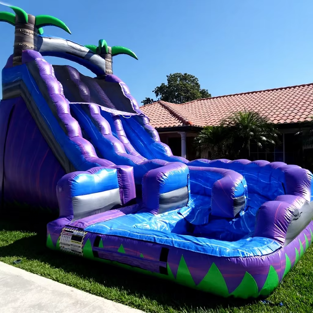 KFS094-Hot Sale Tropic Blow up Water Slide Coconut Tree Jumping Slide Inflatable Water Slide for Kids and Adult