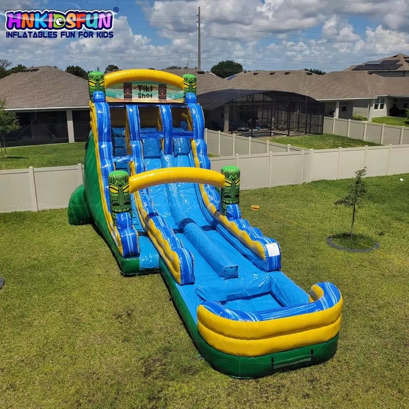 KFS096-Water Slide Inflatable Bounce House Combo Blow up Waterslide With Pool for Kids and Adults