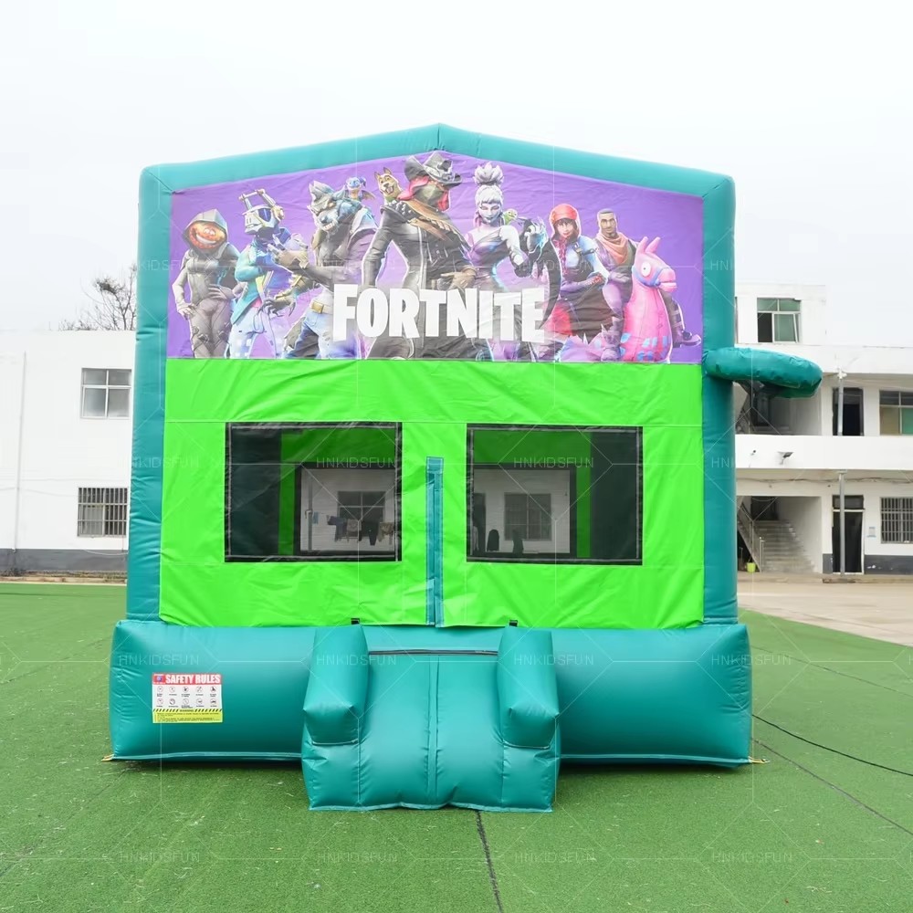 KFC133-Frozen Theme PVC Princess Jumping Castle with Slide Inflatable Bounce House Combo Jumping Bouncy Slide