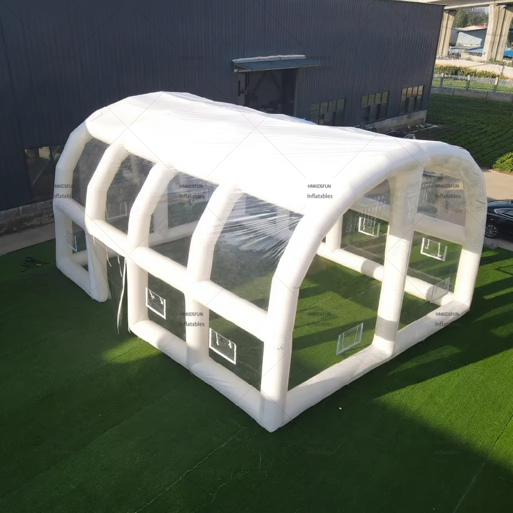 KFT07-Transparent PVC Inflatable Tent Clear Dome Giant White Inflatable Event Tent Outdoor Party Custom Inflatable Shelter Commercial