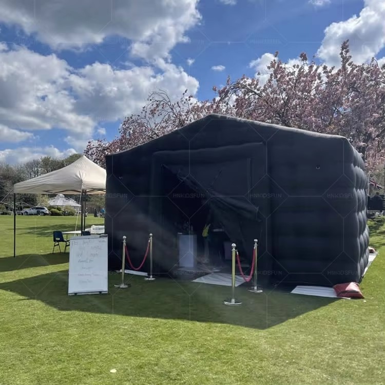 KFT023-Inflatable Led Lighted Nightclub Cube Inflatable Photo Booth Wedding Night Inflatable Nightclub Cube Tent for Party Rental