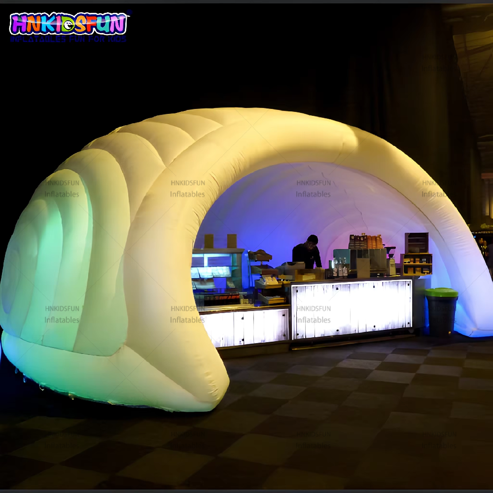 KFT029-Outdoor Commercial Customized LED Shell Dome Tent Inflatable Disco Party Dome Tent Inflatable Igloo Tent with Air Blower