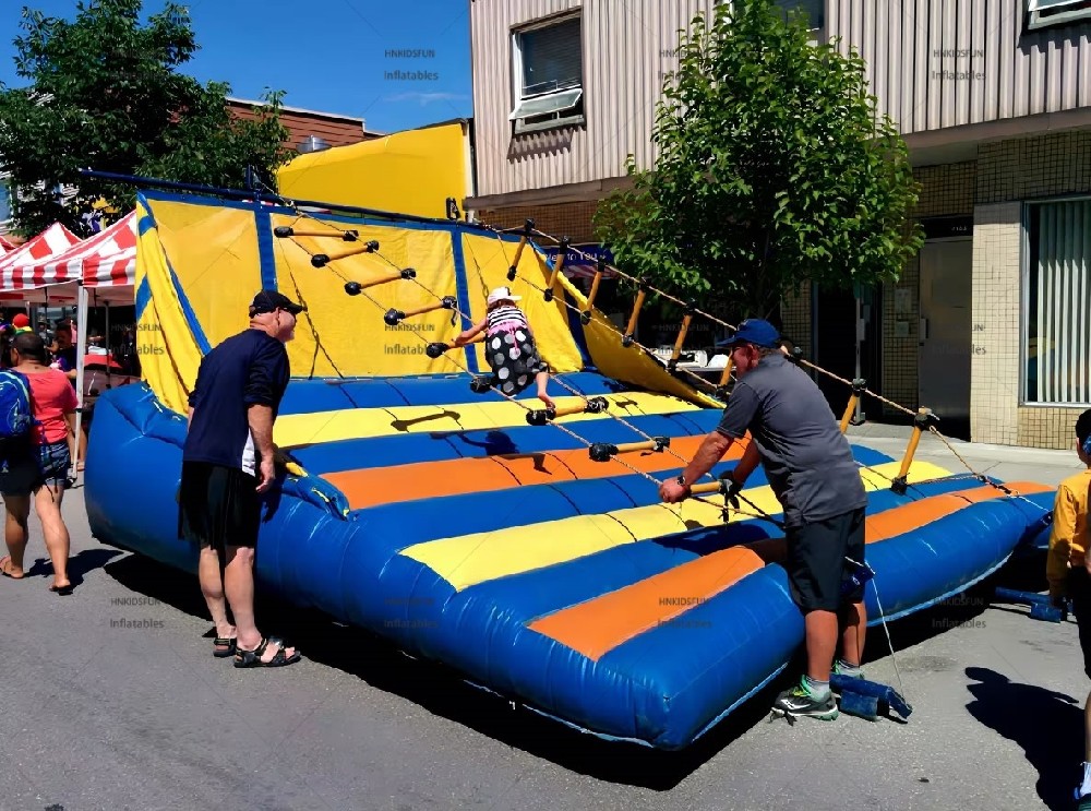 KFG310-Inflatable Jacob Rope Ladder,inflatable Climb Rope Ladder Carnival Games