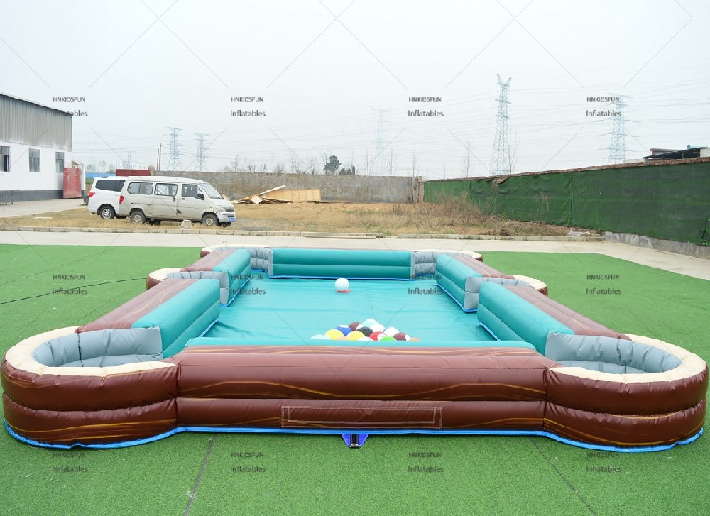 KFG311-High Quality Funny Inflatable Pool Table Soccer Inflatable Football Snooker Inflatable Snook Human Billiards