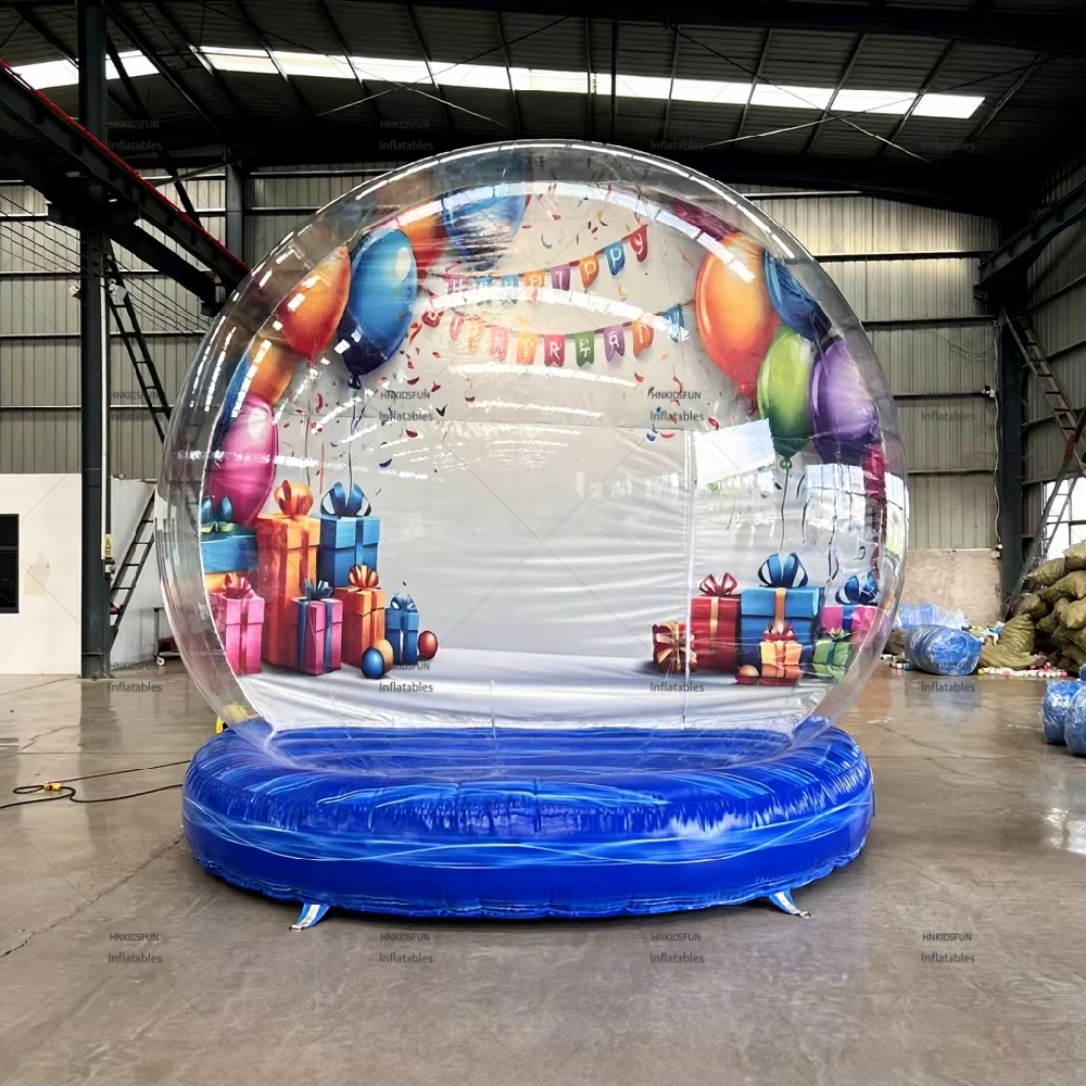 KFH007-13ft Party Theme Inflatable Bouncer Bubble Tent Transparent Snow Globe Bubble House for Rental Elegant Party Castle