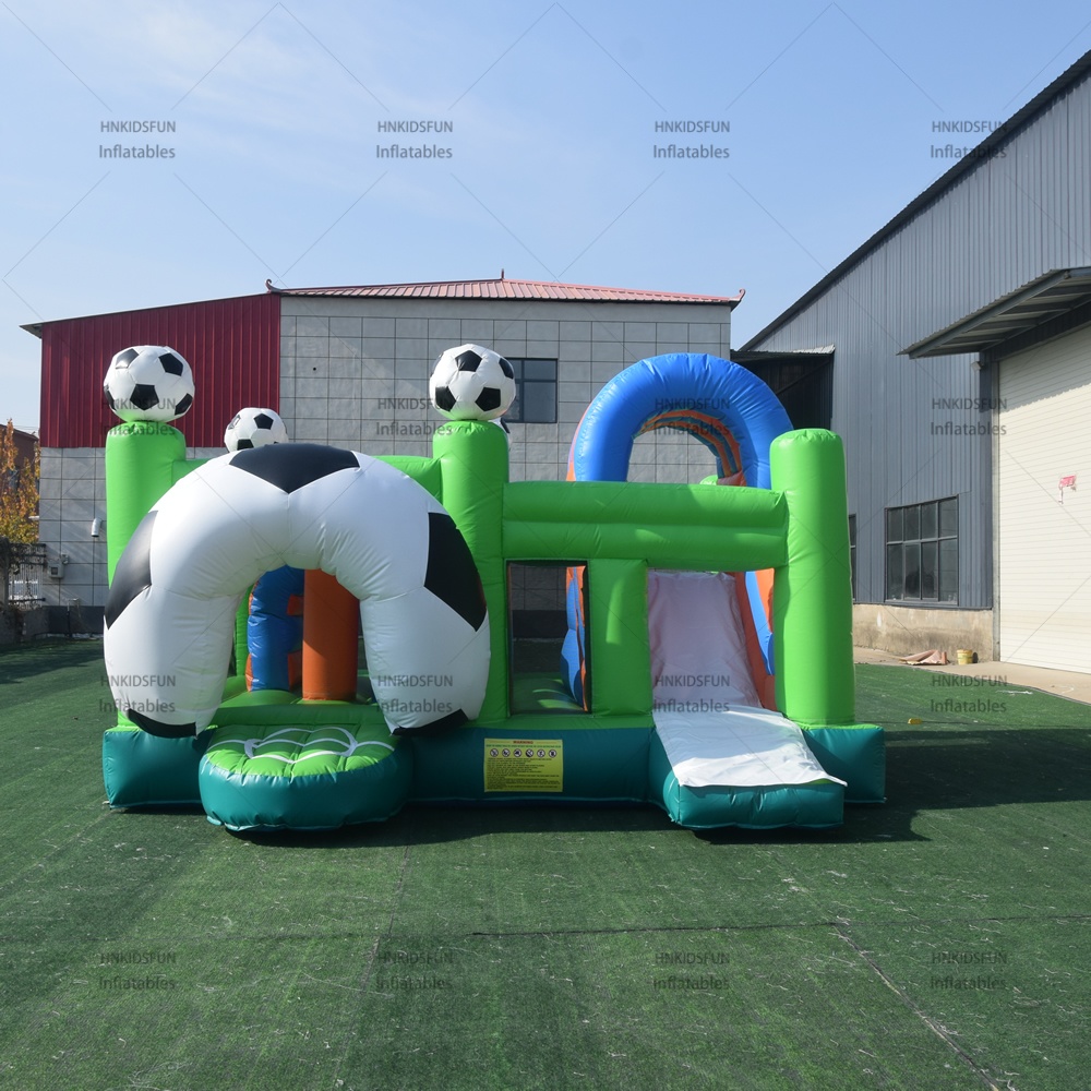 KFC146-Commercial Bouncing Castles Inflatable Football Bouncer With Slide