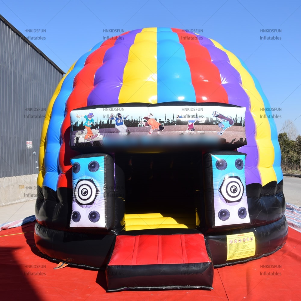 KFC149-Factory Customize Cheap Price Commercial PVC Inflatable Disco Bouncer Moonwalk Jumping Night Club Bouncy Castle for Kids Party