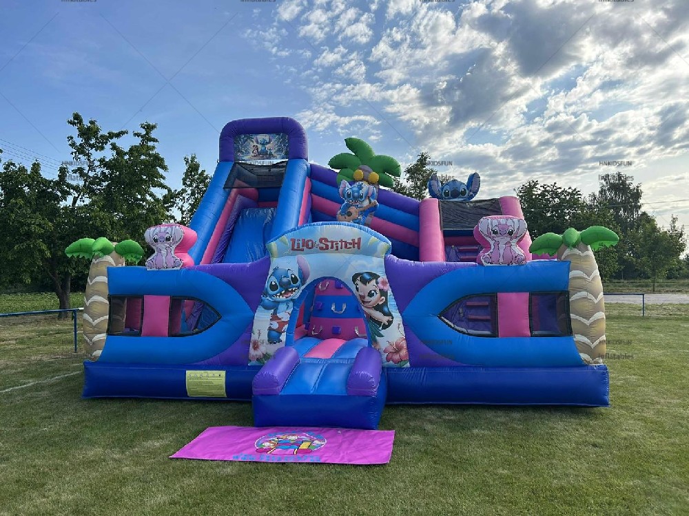KFC150-Huge Inflatable Theme Park Combo Playground Bounce House Inflatable Slide Obstacle Outdoor Giant