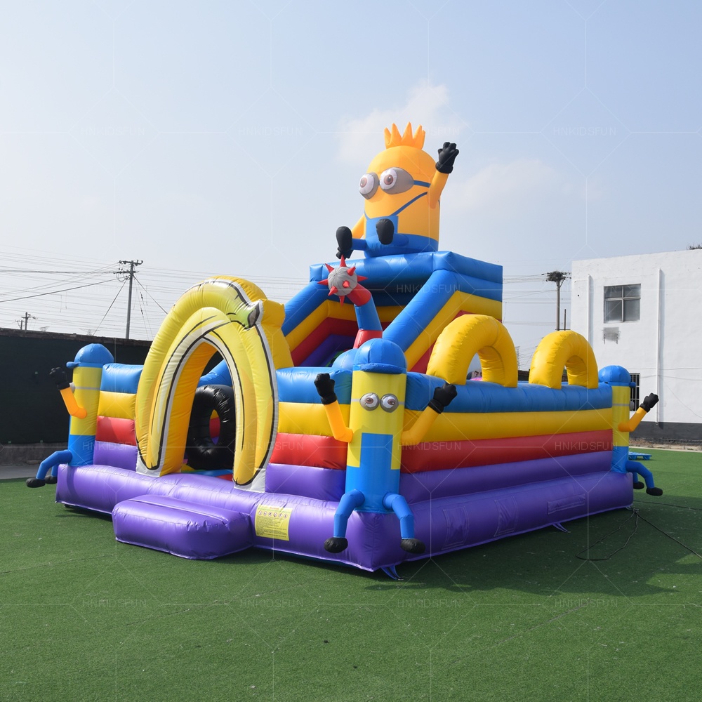 KFC152-Party Rental Cheap Inflatable Cartoon Custom Bouncy Slide Jumping Castle for Kids Outdoor Playground