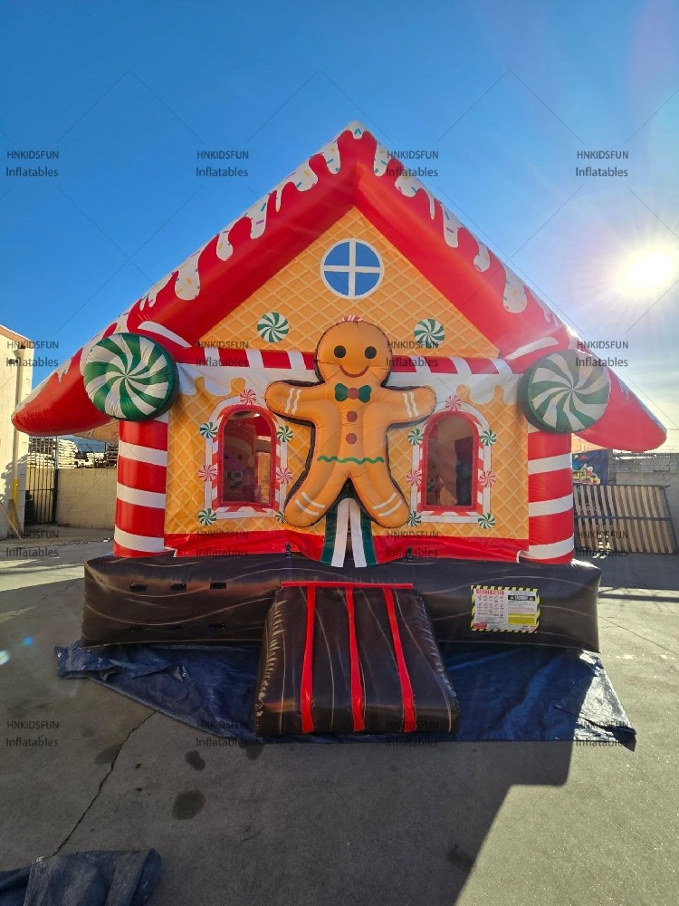 KFC156-Hupfburg Christmas Bounce House Kids Outdoor Play Equipment Gonflable Kids Jumping Castle Inflatable