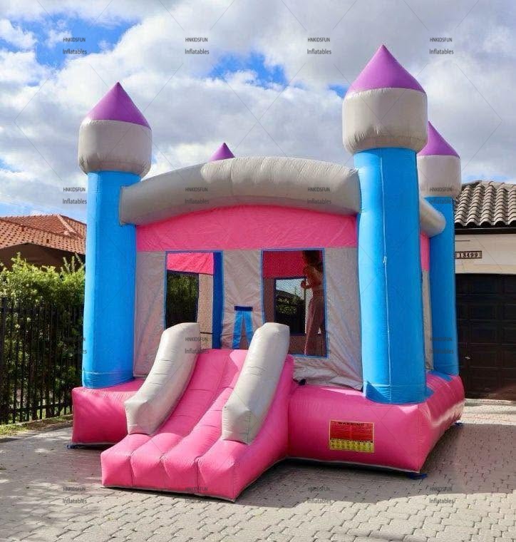 KFC160-Cheap Price Macaron Color Inflatable Jumping Castle Castillo Inflable Commercial Bounce House Inflatable Bouncy Castle for Kids